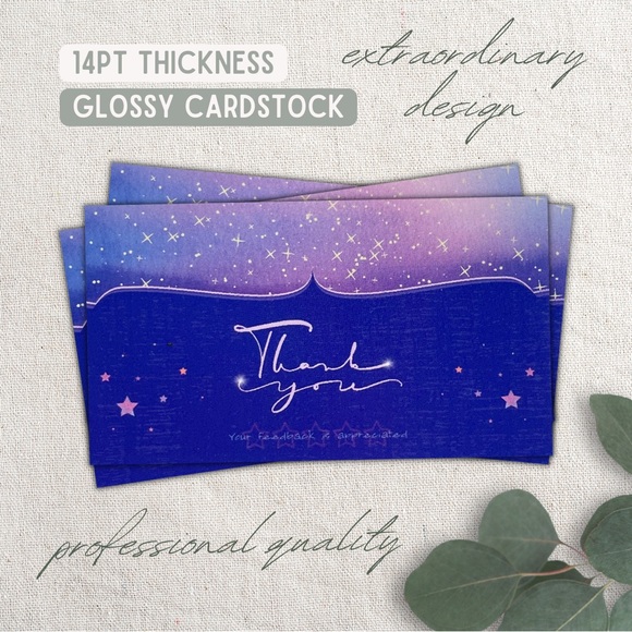 Sublime ⋆ Thank You Business Cards ⋆ Manifest Miracles - Picture 5 of 6